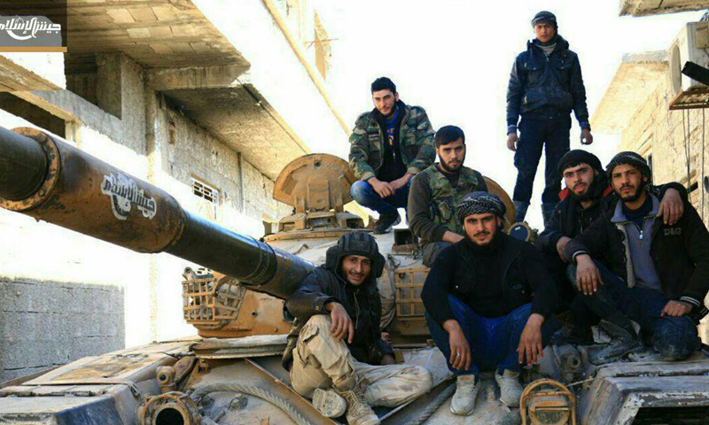 عناصر من "جيش الإسلام" في الغوطة الشرقية- الثلاثاء 7 شباط (تلغرام)