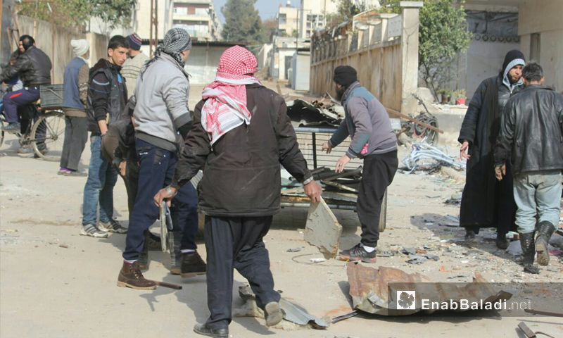 آثار القصف على حي الوعر في حمص - 9 شباط 2017 (عنب بلدي)