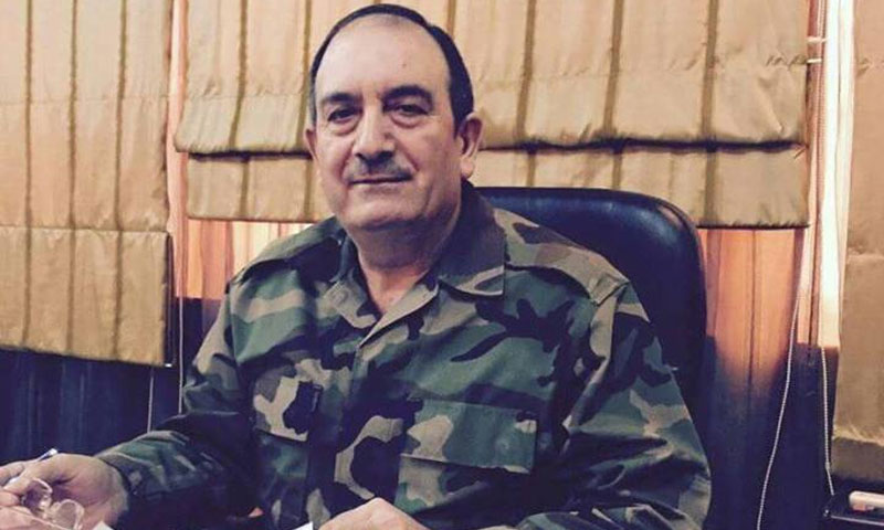 اللواء حسن دعبول رئيس فرع الأمن العسكري في حمص قتل في تفجير 25 شباط 2017 (فيس بوك)