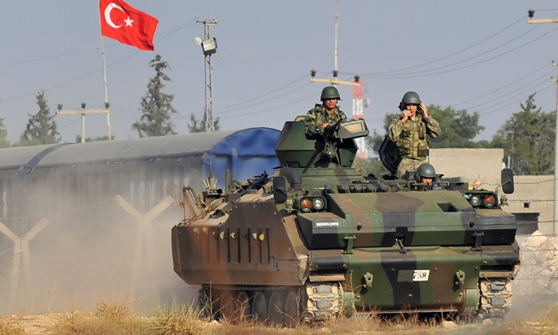 أرشيفية- عربة عسكرية تركية شمال شرق سوريا (وكالات)