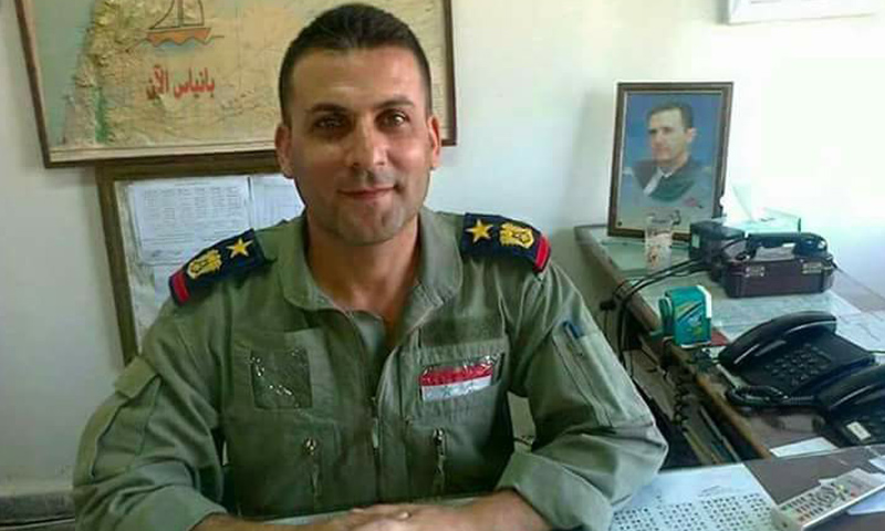 العقيد الركن إياد غانم ضابط أمن مطار كويرس العسكري (فيس بوك)
