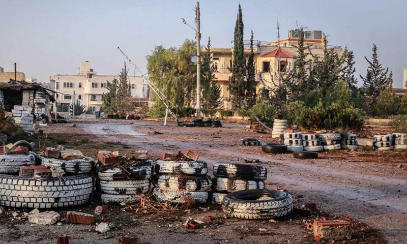 أرشيفية- ضاحية "الأسد" في ضواحي حلب الجنوبية (جيش الفتح)