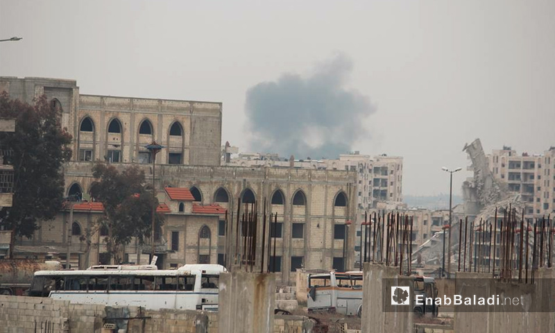 آثار القصف على حي الوعر في حمص -13 شباط 2017 (عنب بلدي)