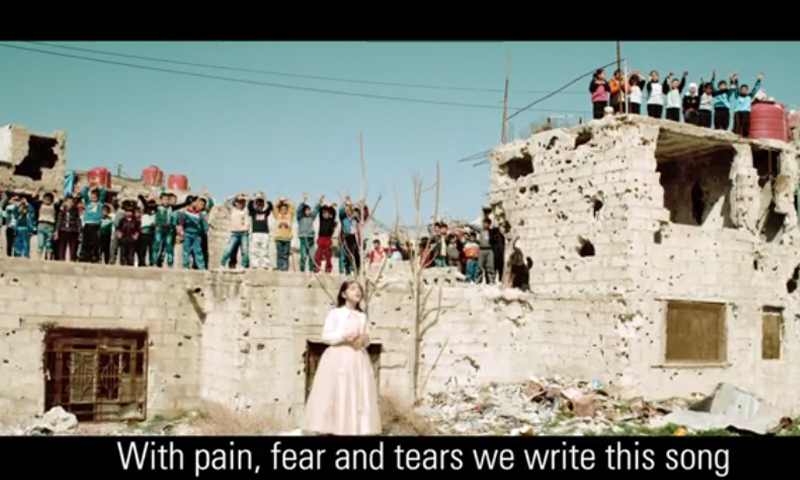 أغنية "دقة قلب" رسالة من أطفال سوريا إلى العالم - (انترنت)