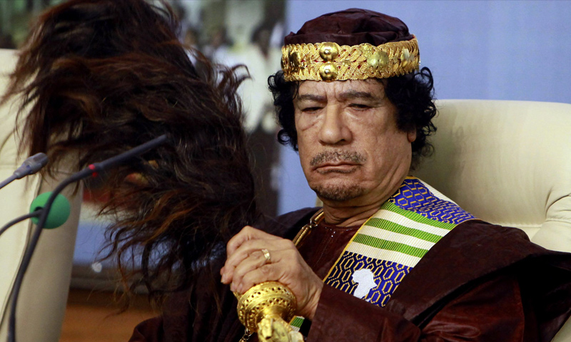 رئيس ليبيبا السابق، معمر القذافي (إنترنت)