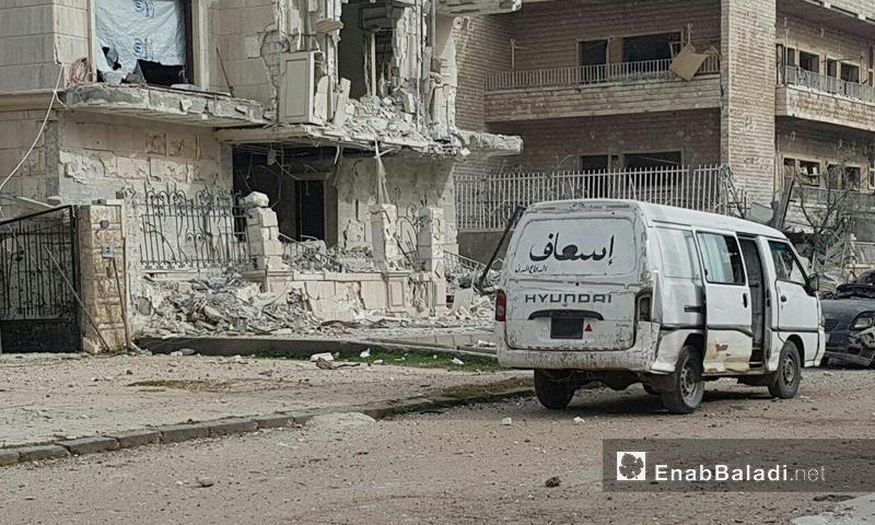 آثار الدمار في حي الوعر في مدينة حمص- شباط 2017 (عنب بلدي)