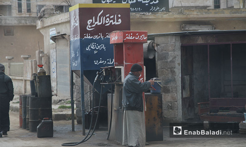 محطة لتكرير النفط في ريف إدلب- آذار 2017 (عنب بلدي)