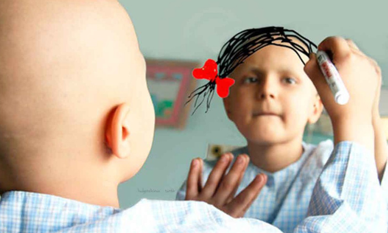 طفلة مصابة بالسرطان (إنترنت)