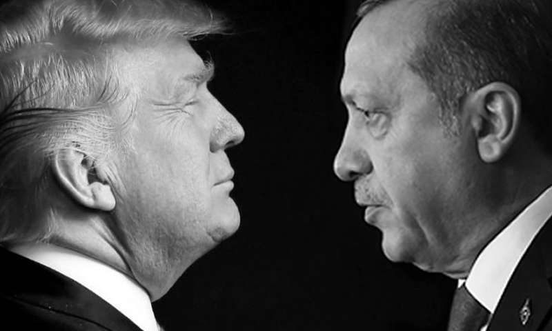 الرئيسان التركي رجب طيب أردوغان، والأمريكي دونالد ترامب (إنترنت)