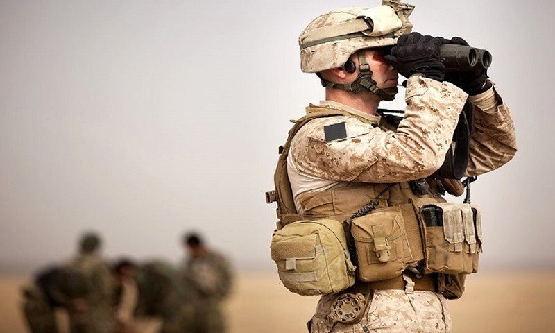 جندي من القوات الخاصة الأمريكية شمال مدينة الرقة -(انترنت)
