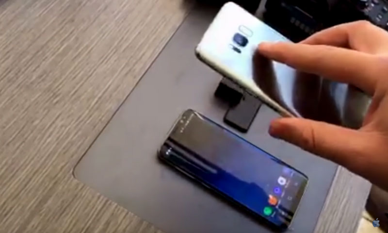 عملية فتح قفل هاتف "غالاكسي إس 8" بواسطة صورة مالكه (يوتيوب)