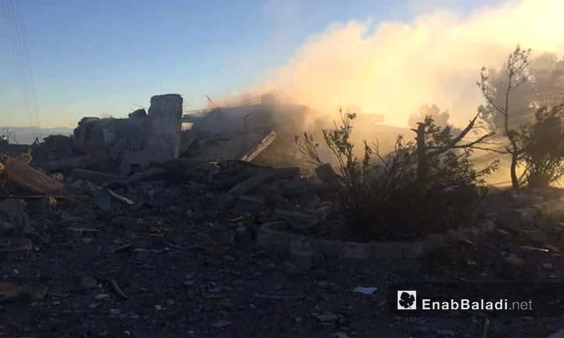 قصف جبل "قره تشوك" التابع إداريًا للمالكية في ريف الحسكة - 25 نيسان 2017 (عنب بلدي)
