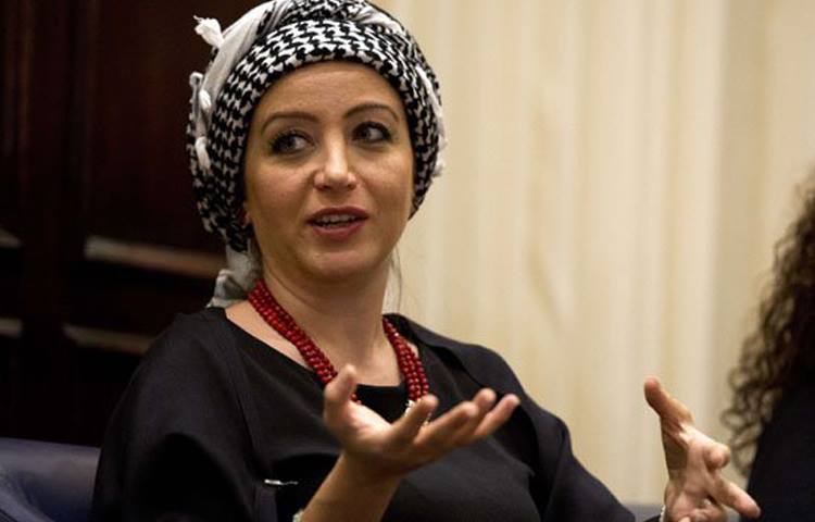 الصحفية السورية زينة ارحيم (AFP)