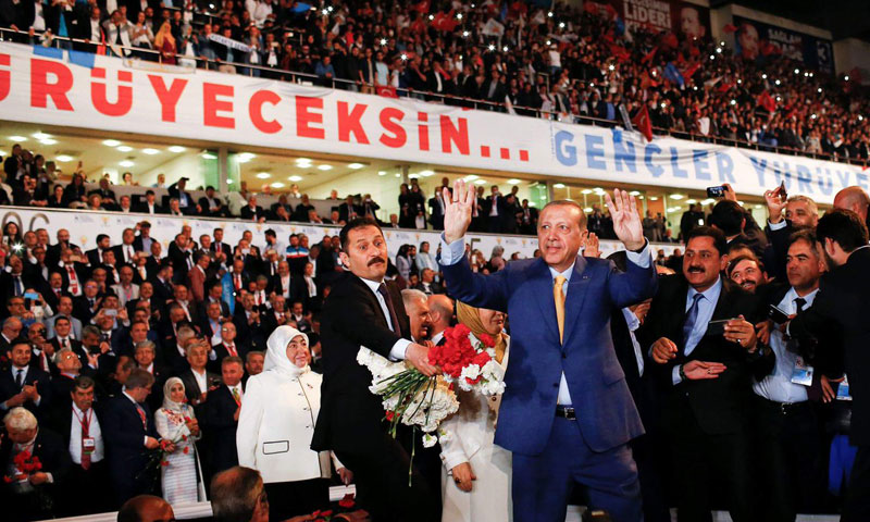 أردوغان خلال مؤتمر استثنائي في أنقرة- الأحد 21 أيار (TRT)