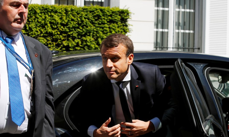 الرئيس الفرنسي الجديد إيمانويل ماكرون - (رويترز)