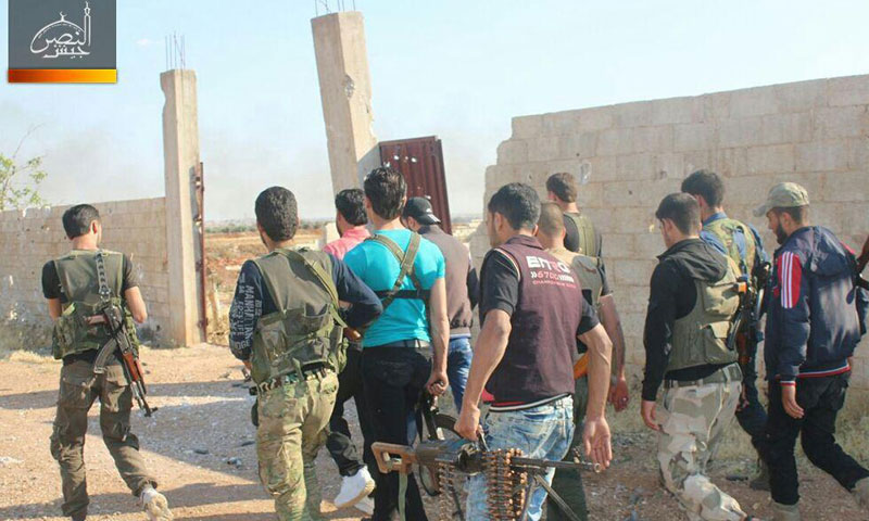 عناصر من "الجيش الحر" في ريف حماة الشمالي- السبت 3 حزيران (جيش النصر)