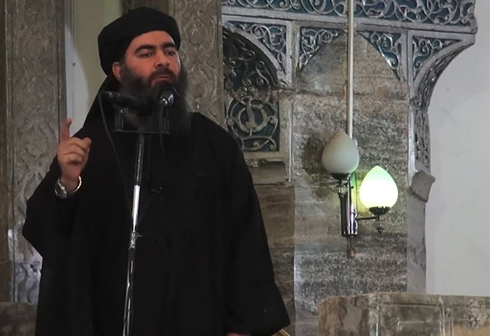 أبو بكر البغدادي، زعيم تنظيم الدولة الإسلامية (إنترنت)
