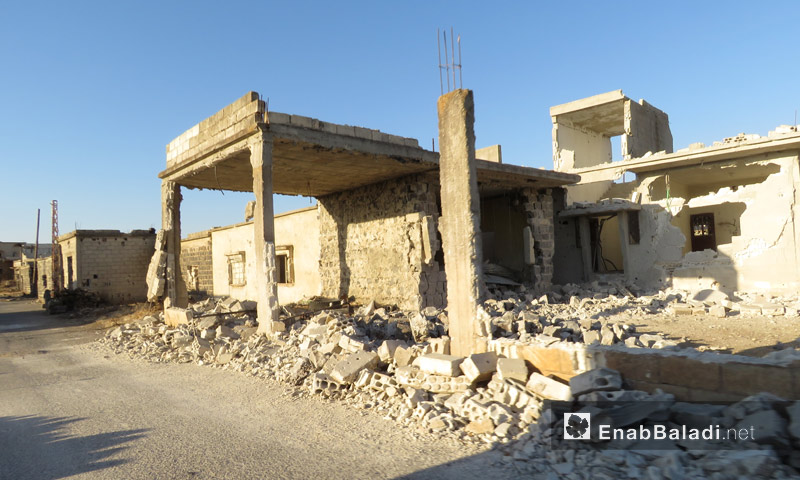 منزل مدمر في منطقة الحولة شمال حمص - آب 2017 (عنب بلدي)