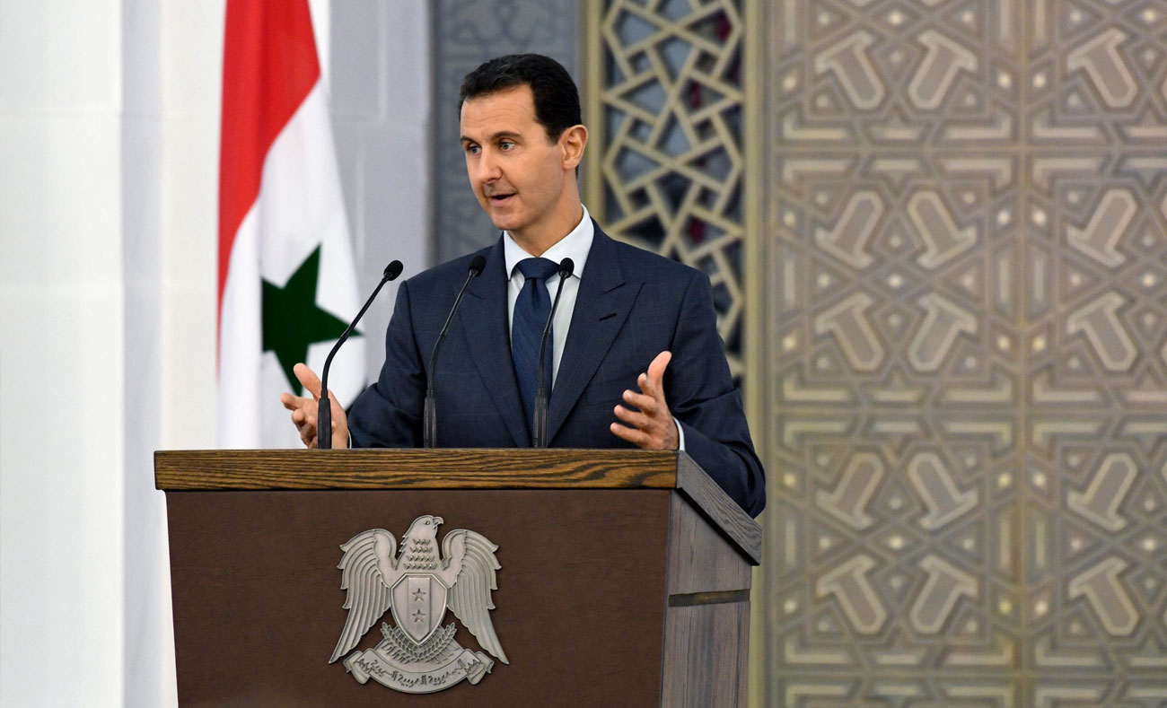 رئيس النظام السوري بشار الأسد في خطاب - 20 آب 2017 (صفحة رئاسة الجمهورية)