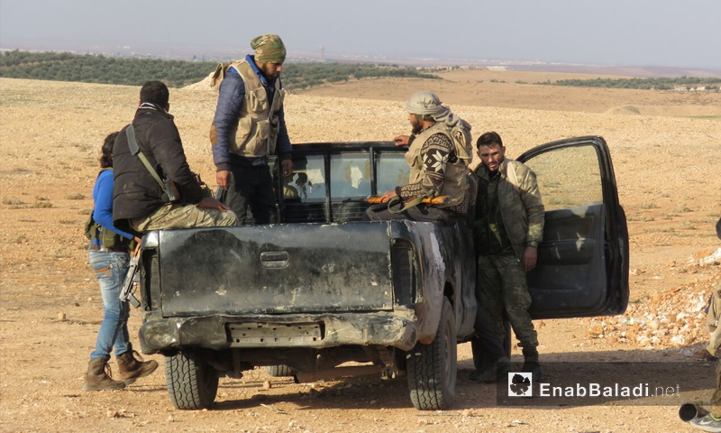 رباط فصيل جيش النصر على الجبهات العسكرية في ريف حماة الشرقي - 14 كانون الأول 2017 (عنب بلدي)