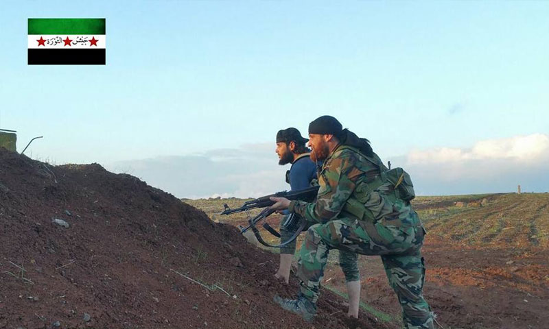 مقاتلون من المعارضة في درعا - 28 كانون الثاني 2018 (جيش الثورة)