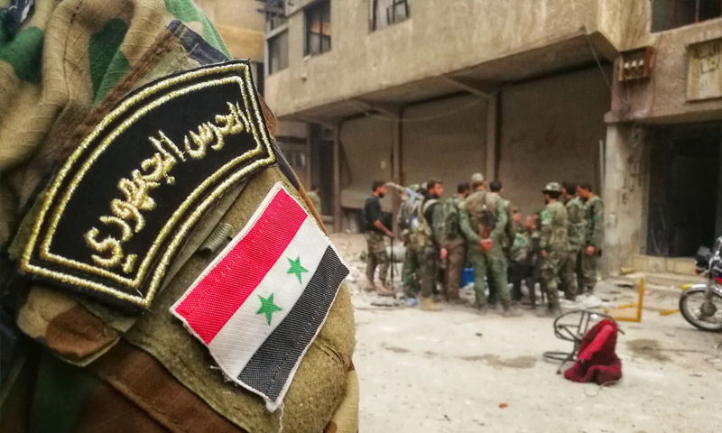 عناصر من الحرس الجمهوري في الغوطة الشرقية - آذار 2018 (وسيم عيسى)