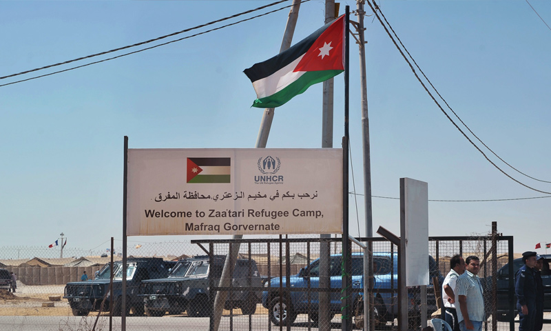 مخيم الزعتري للاجئين السوريين في الأردن (AFP)