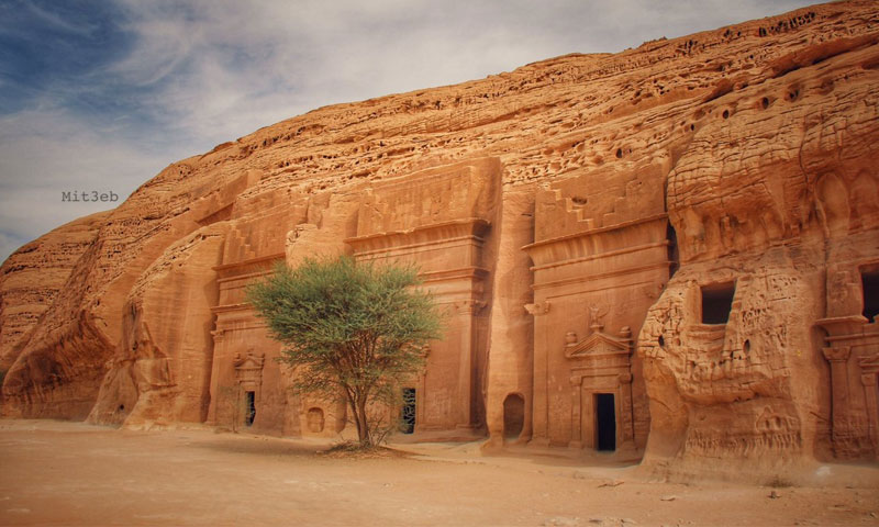 أحد آثار منطقة العلا في السعودية (انترنت)