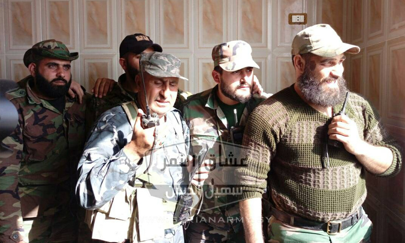 عناصر من قوات النمر على جبهات الغوطة الشرقية - شباط 2018 (فيس بوك)