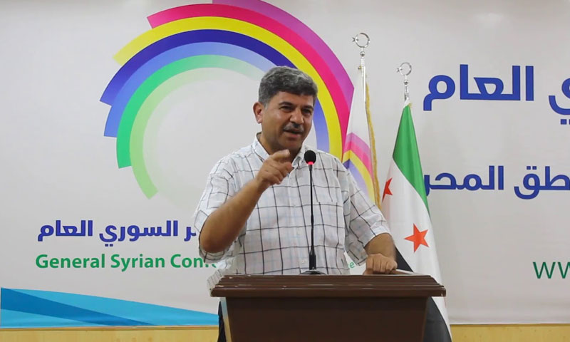 الدكتور جمال أبو الورد في كلمة خلال المؤتمر السوري العام في إدلب - 28 أيلول 2017 (يوتيوب)