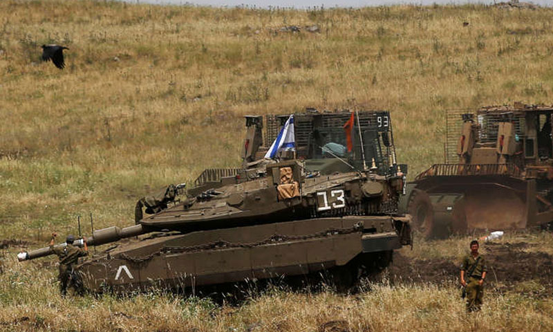 قوات اسرائيلية في الجولان ) روسيا اليوم)