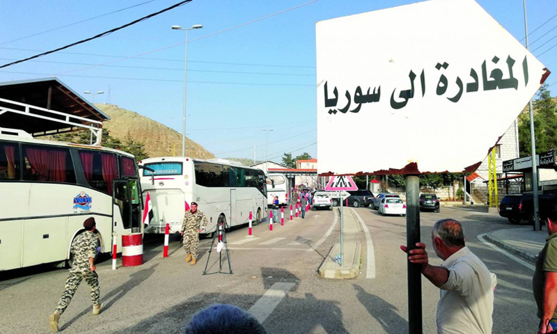 نقطة المصنع الحدودية بين لبنان وسوريا (تصوير: دانييل خياط)