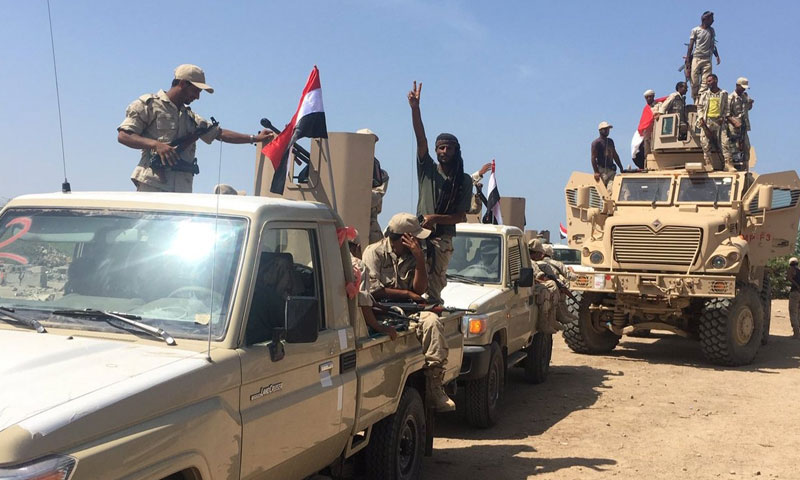 قوات يمنية في الحديدة في اليمن (صوت اليمن)