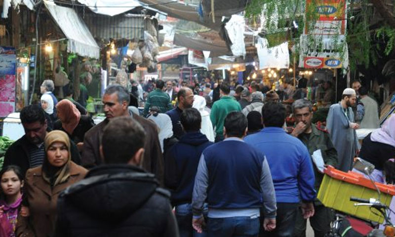 سوق باب سريجة وسط دمشق (الوطن)