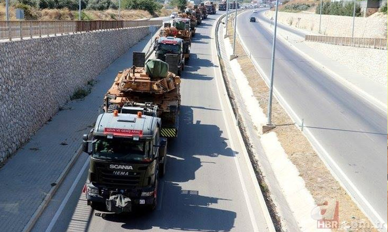 تعزيزات عسكرية تركية تصل هاتاي على الحدود السورية التركية - 17 من آب 2018 (AHBR)