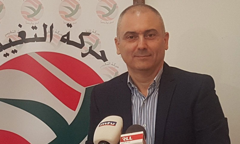 رئيس حركة التغيير اللبناني، إيلي محفوض (الوكالة اللبنانية للإعلام)