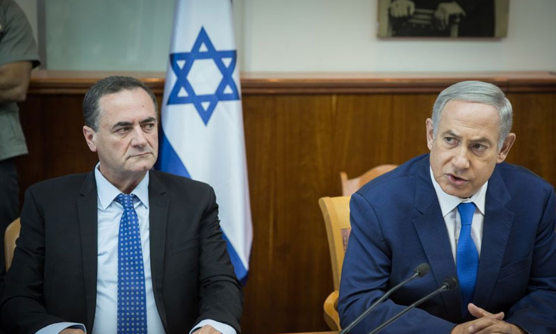 رئيس الوزراء الاسرائيلي بنيامين نتنياهو و وزير الاستخبارات يسرائيل كاتس (APN)