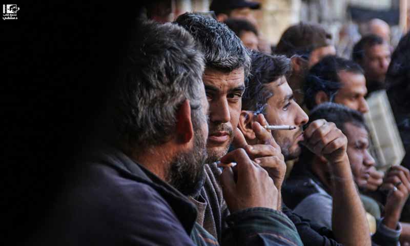شباب سوريون في أحياء دمشق الجنوبية - 2 شباط 2018 (عدسة شاب دمشقي)