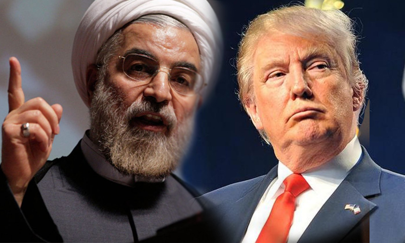 الرئيس الإيراني حسن روحاني، والرئيس الأمريكي دونالد ترامب (عنب بلدي)