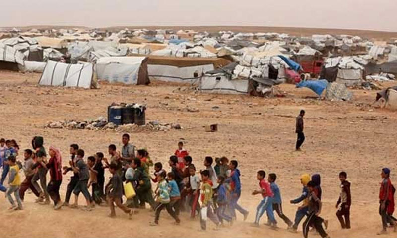 مخيم الركبان الحدودي على الحدود السورية الأردنية (ادارة المخيم في فيسبوك)