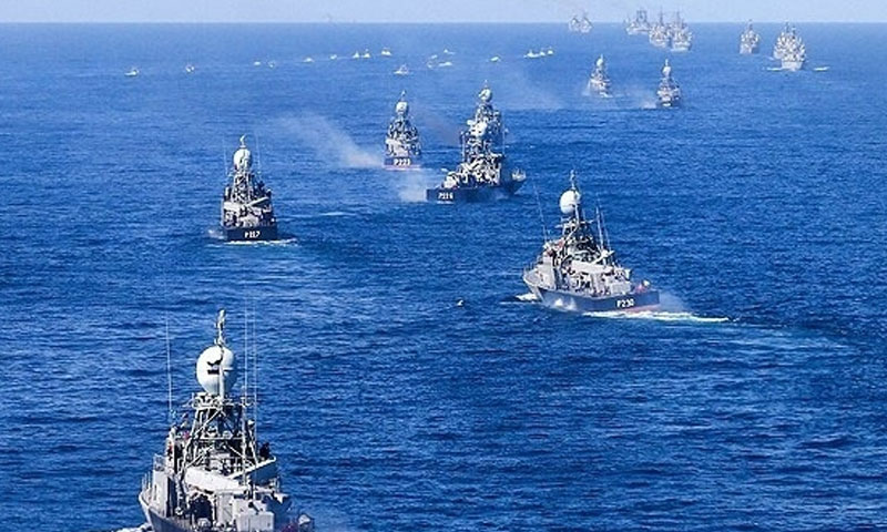سفن حربية إيرانية في البحر -صورة تعبيرية (وكالة فارس)