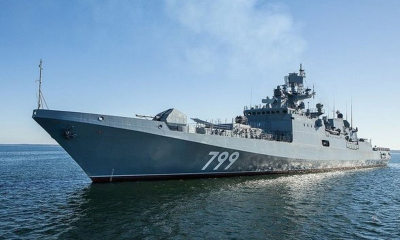 فرقاطة "الأدميرال ماكاروف" التابعة لأسطول البحر الأسود الروسي (سبوتنيك)