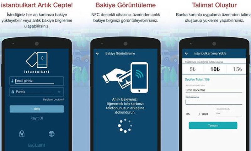 تطبيق "istanbulkart" لتعبئة بطاقات المواصلات العامة في اسطنبول