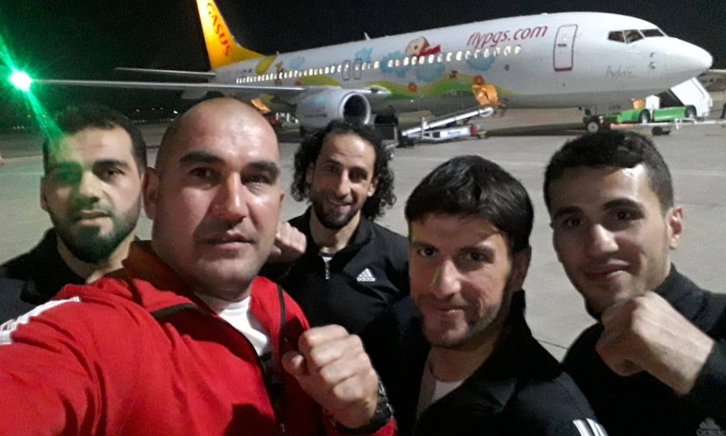 وصول "المنتخب السوري الحر لرياضة الموي تاي" إلى مدينة أنطالية التركية (الهيئة السورية للرياضة والشباب)
