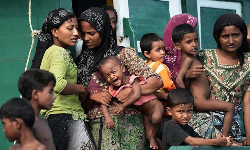الروهينجا في ميانمار (AFP)