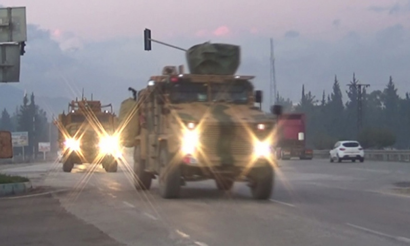 آليات عسكرية للجيش التركي في طريقها إلى الحدود السورية التركية - 12 من كانون الأول 2018 (TRT)