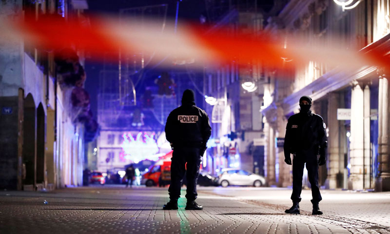 الانتشار الأمني في ستراسبورج (AFP)
