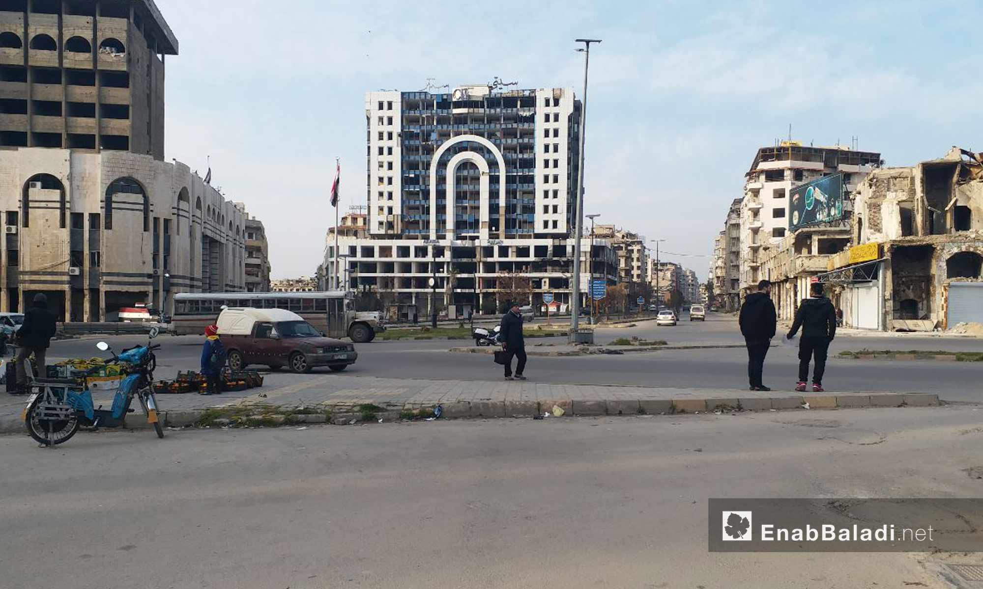 مجمع سيتي سنتر وسط مدينة حمص - 24 من كانون الثاني 2019 (عنب بلدي)