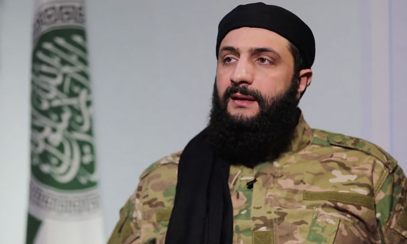 القائد العام لـ "هيئة تحرير الشام" أبو محمد الجولاني (أمجاد)