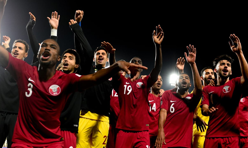 المنتخب القطري في المجموعة الثانية من بطولة كوبا أمريكا إلى جانب الأرجنتين (AFC)